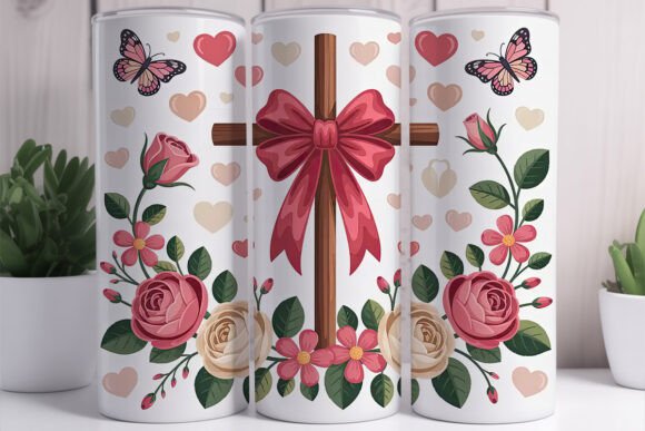 Camera Floral 20oz Tumbler Wrap Graphics