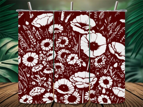 Daisy Wildflower Tumbler: Graphics for Crafts
