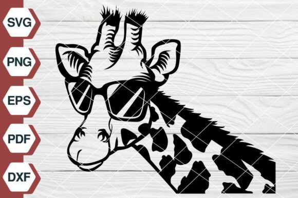 Giraffe with Glasses SVG - EP497