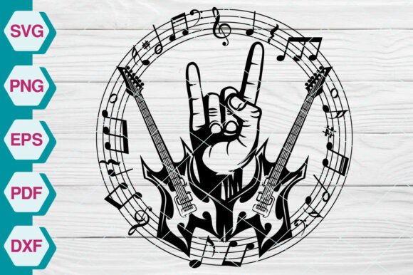 Musical Notes SVG, Guitar Note - EP420