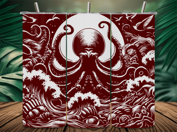 Mythical Kraken Octopus Tumbler: Graphics & Crafts Review