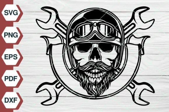 Skull Mechanic SVG: Graphics and Illustrations EP-484 Review