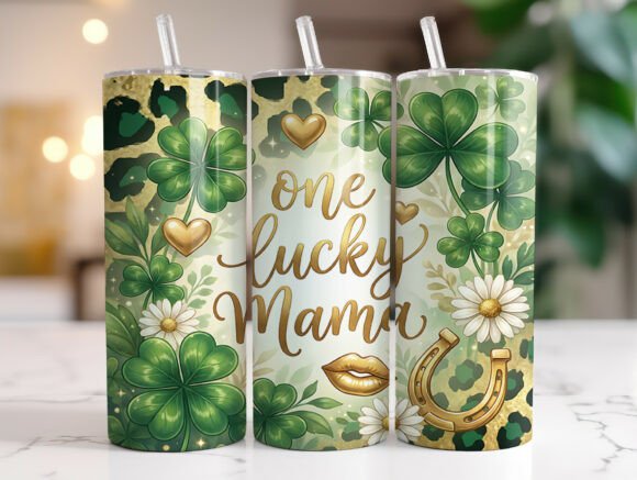 St Patrick's One Lucky Mama: Tumbler Wraps & Graphics Review