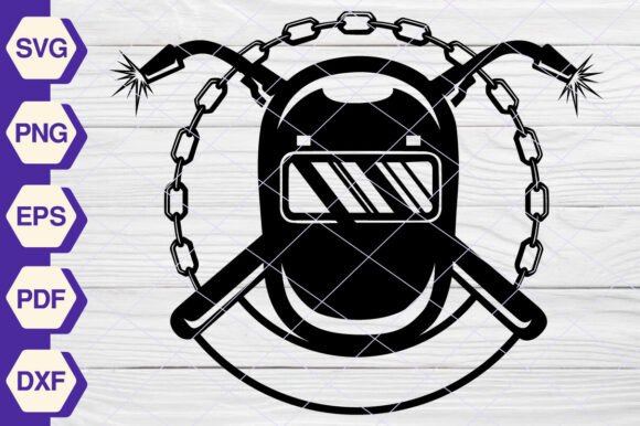 Welding Helmet SVG EP415: Graphics for Branding